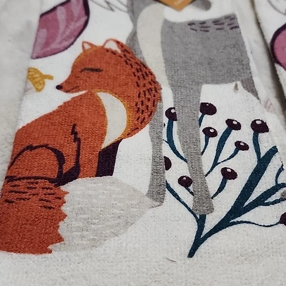 Animal Print Bath Towels - Cream and Multicolor - Picture 2 of 5